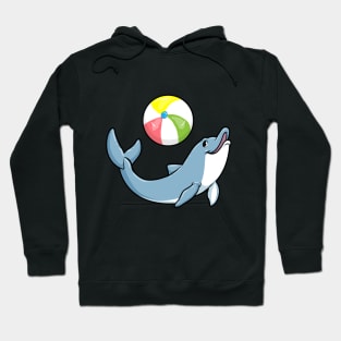 Dolphin at swimming with water polo Hoodie